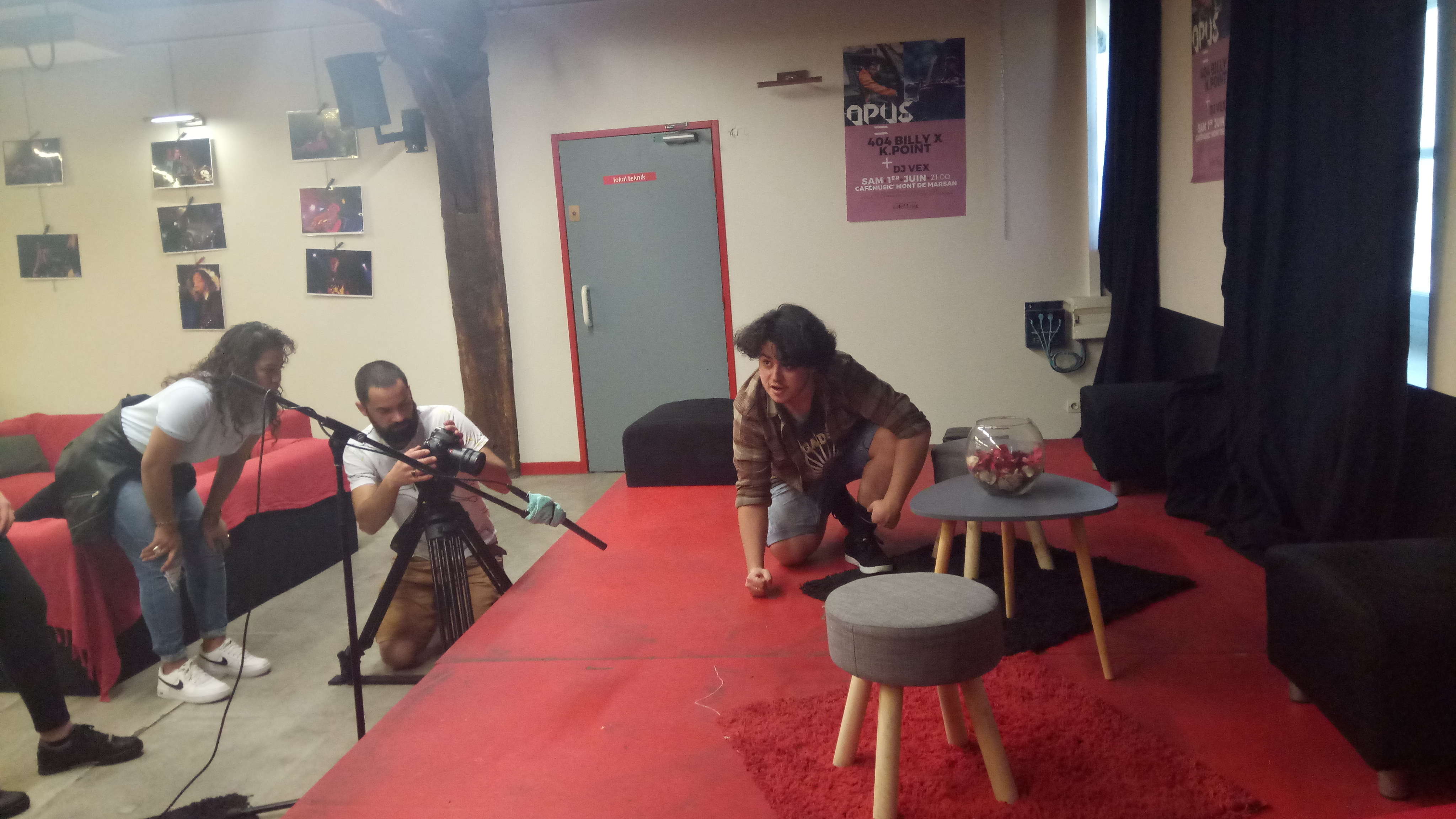 Jour 1 enregistrement du son de la scène