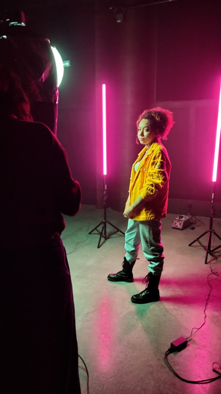 Pose de marina pour le shooting photo